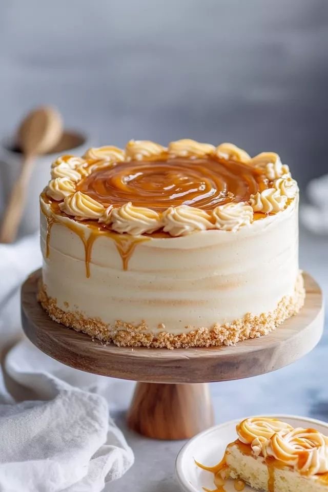 Butterscotch Cake with whipped cream
