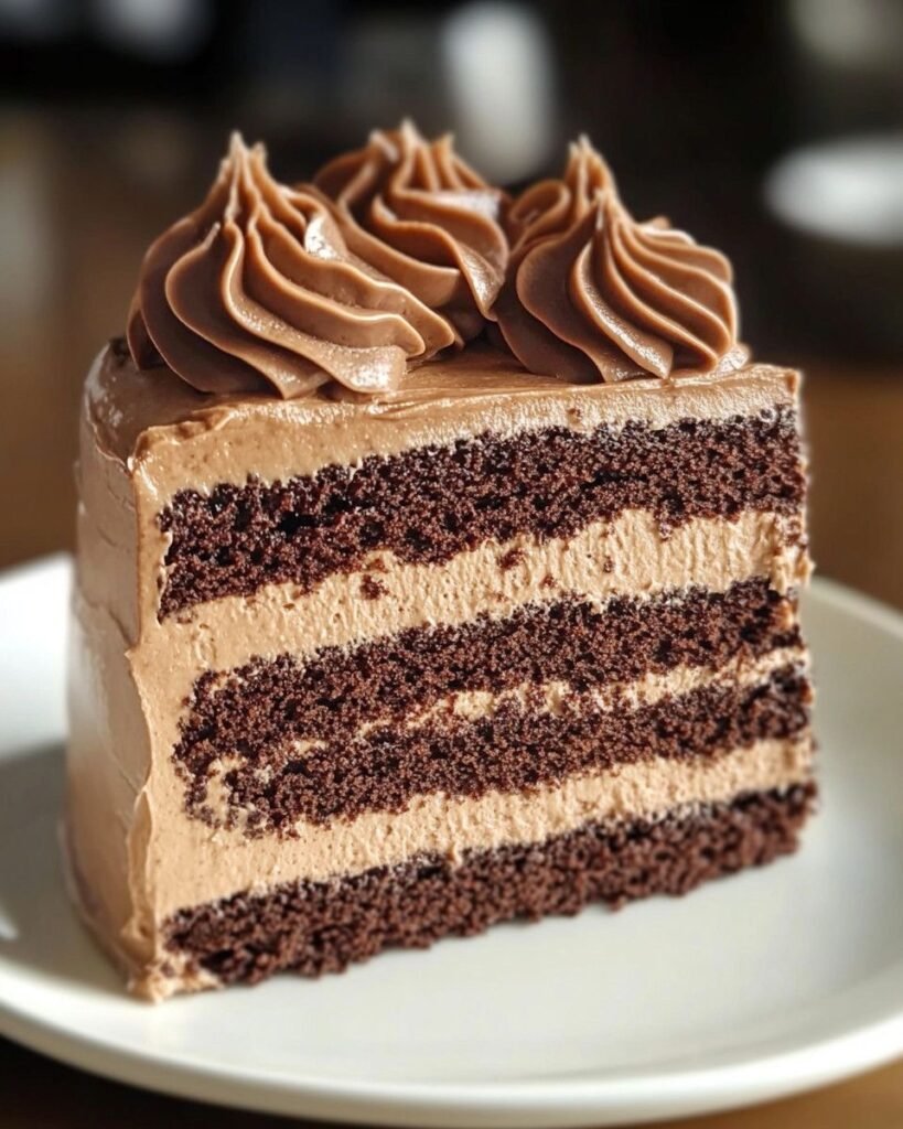Mocha Cake with Buttercream