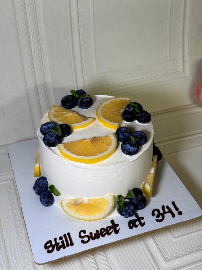 Lemon Blueberry Moist Cake